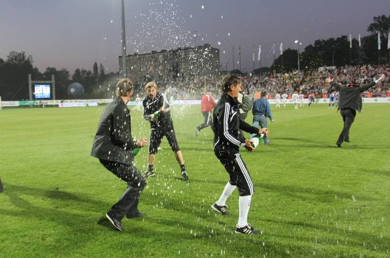 Football. I liga. Podbeskidzie Bielsko-Biala - Sandecja Nowy Sacz. 25.05.2011