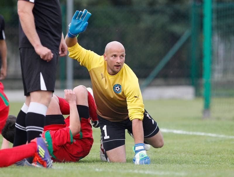 Football. Friendly Match. Strazak Mikolow - Reprezentacja Slaska Oldboyow. 09.09.2014