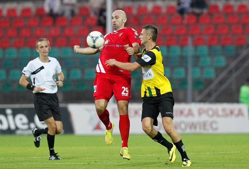 Football. II Liga. Zaglebie Sosnowiec - Siarka Tarnobrzeg. 19.09.2014