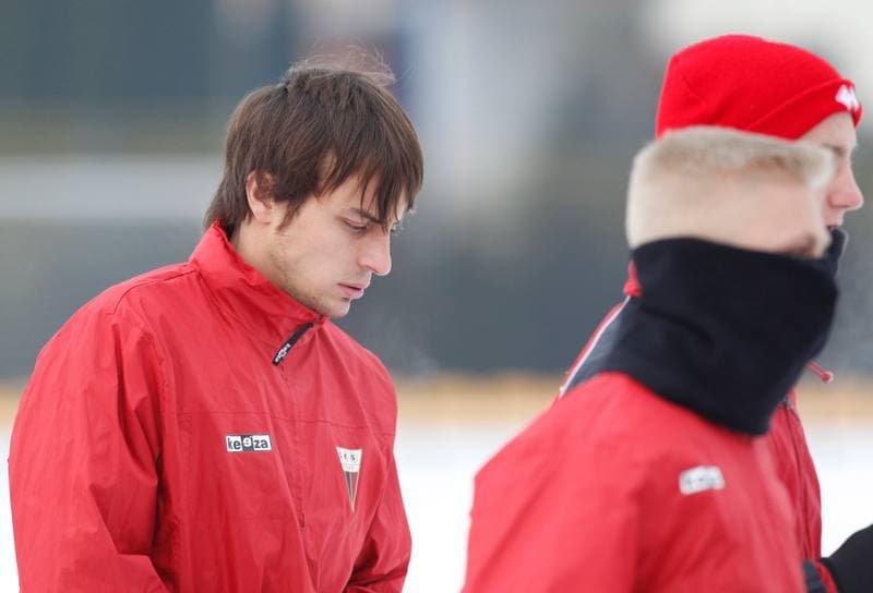 Football. GKS Tychy. Training. 07.01.2015