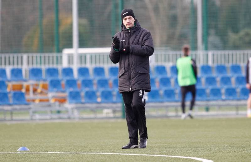 Football. GKS Katowice. Training. 15.01.2015