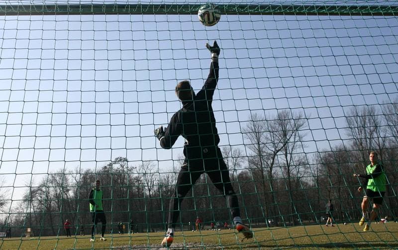Football. GKS Katowice. Training. 15.01.2015