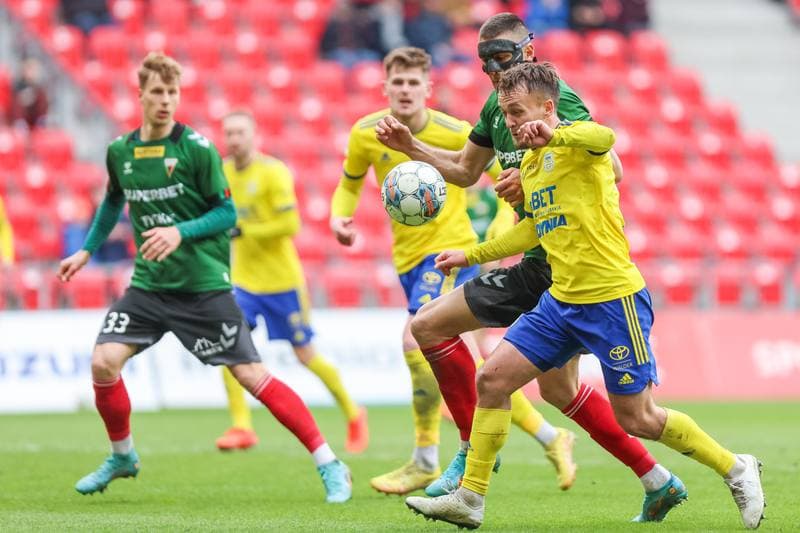 Football. Fortuna I Liga. GKS Tychy - Arka Gdynia. 08.04.2023