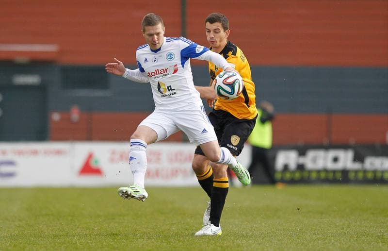 Football. I Liga. Wigry Suwalki - GKS Katowice. 04.04.2015