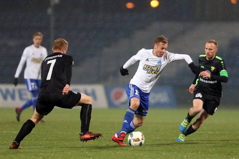 Football. II Liga. Ruch Chorzow - Gornik Leczna. 01.12.2018