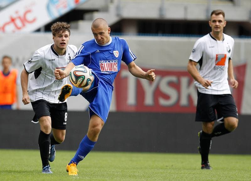 Football. III Liga Opolsko Slaska. Piast II Gliwice - Szombierki Bytom. 22.08.2015