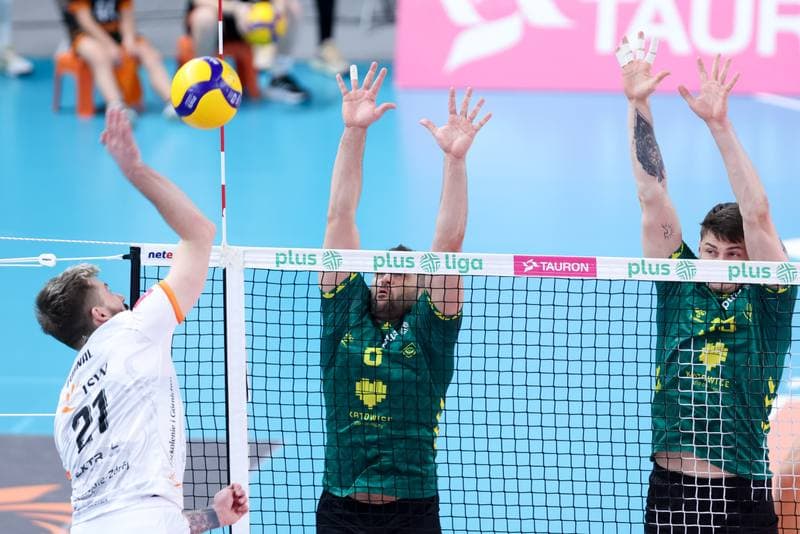 Volleyball. PlusLiga. Jastrzebski Wegiel - GKS Katowice. 03.02.2024