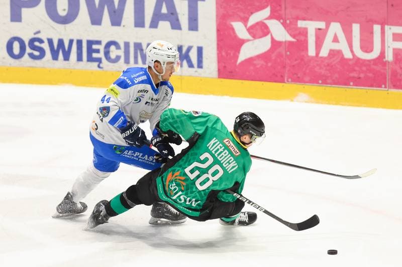 Ice Hockey. Tauron Hokej Liga. Re-Plast Unia Oswiecim - JKH GKS Jastrzebie. 18.02.2024