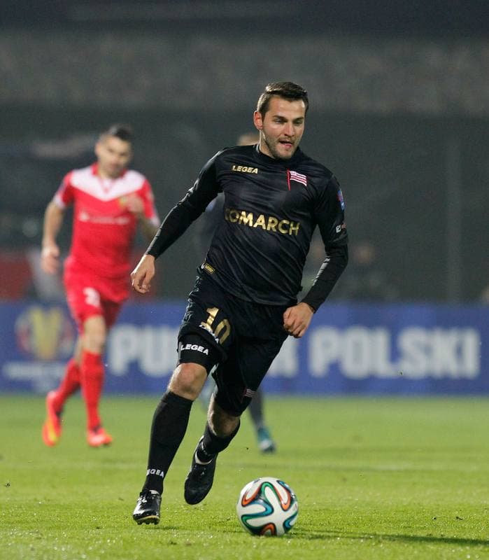 Football. Polish Cup. Zaglebie Sosnowiec - Cracovia Krakow. 27.10.2015