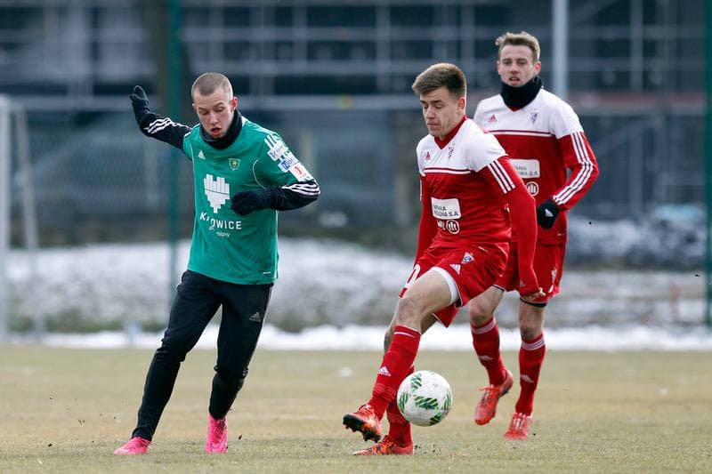 Football. Sparing. Gornik Zabrze - GKS Katowice. 05.02.2016