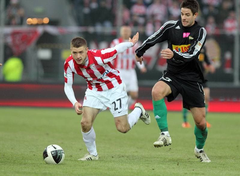 Football. T-Mobile Ekstraklasa. Cracovia Krakow - Lechia Gdansk. 18.02.2012