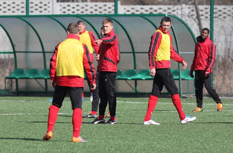 Football. Gornik Zabrze. Training. 05.03.2012