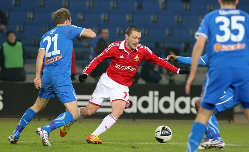 Football. T-Mobile Ekstraklasa. Wisla Krakow - Lech Poznan. 09.03.2012