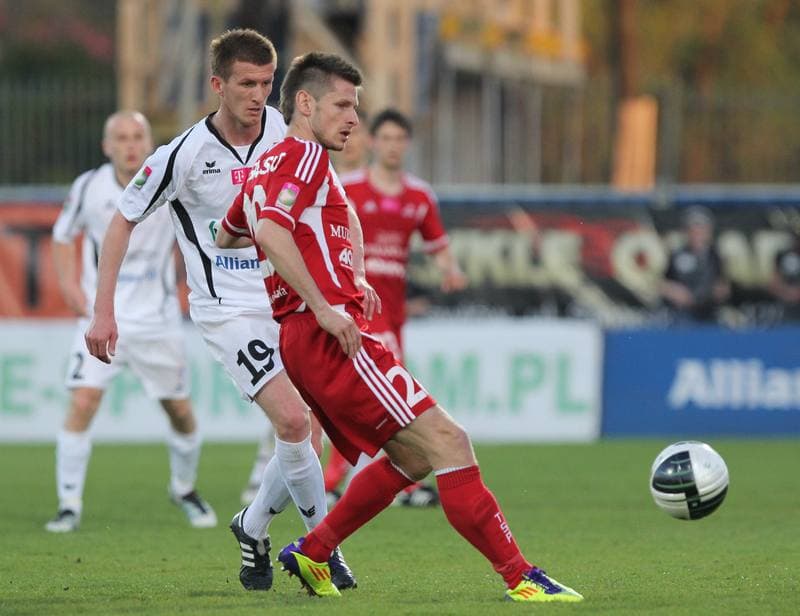 Football. T-Mobile Ekstraklasa. Gornik Zabrze - Podbeskidzie Bielsko-Biala. 14.04.2013