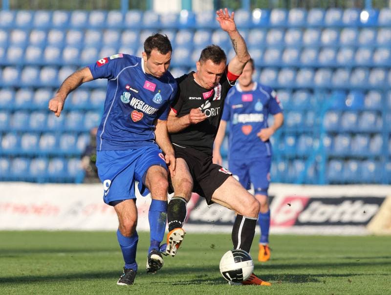 Football. T-Mobile Ekstraklasa. Ruch Chorzow - LKS Lodz. 28.04.2012