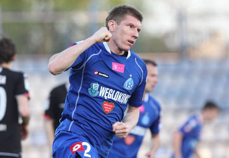 Football. T-Mobile Ekstraklasa. Ruch Chorzow - LKS Lodz. 28.04.2012