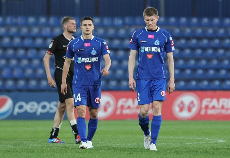 Football. T-Mobile Ekstraklasa. Ruch Chorzow - LKS Lodz. 28.04.2012