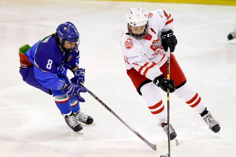 Ice Hockey. Women's World Championship. Poland - Italy. 11.04.2017