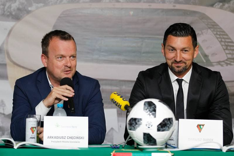 Football. Zaglebie Sosnowiec. Press Conference. 17.07.2018