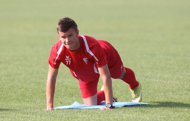 Football. Gornik Zabrze. Training. 05.03.2012