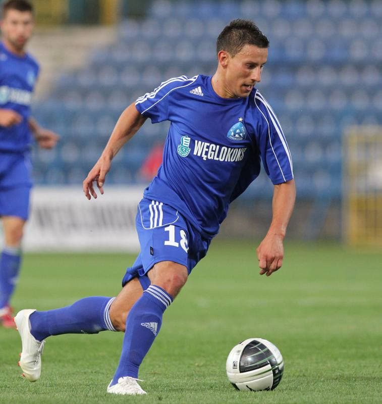 Football. Europa League. Ruch Chorzow - Metalurg Skopje. 19.07.2012