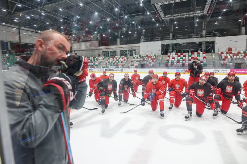 Ice Hockey. Poland national team. Training. 07.11.2023