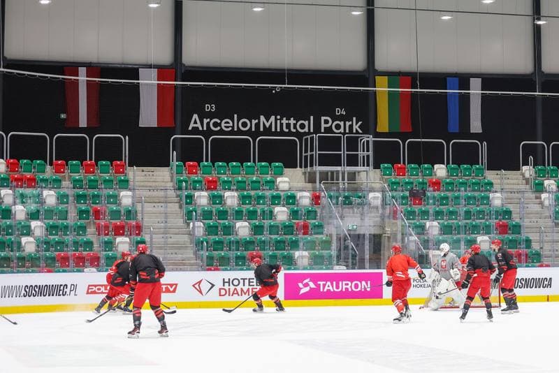 Ice Hockey. Poland national team. Training. 08.11.2023