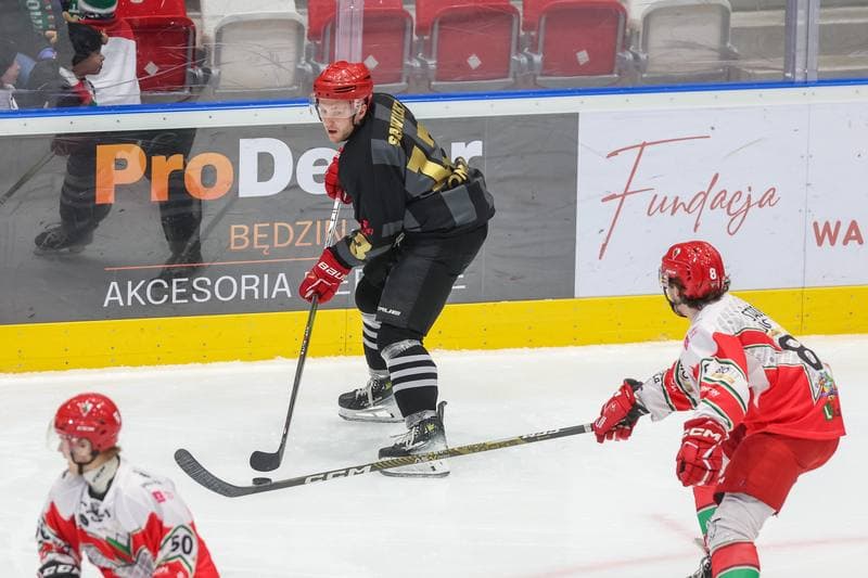 Ice Hockey. Tauron Hokej Liga. Zaglebie Sosnowiec - Comarch Cracovia. 19.11.2023