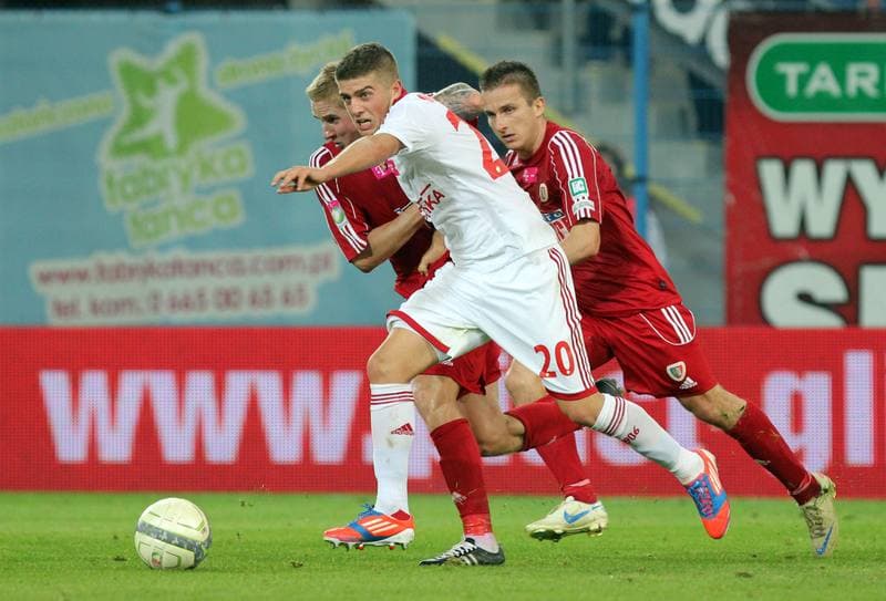 Football. T-Mobile Ekstraklasa. Piast Gliwice - Wisla Krakow. 01.10.2012