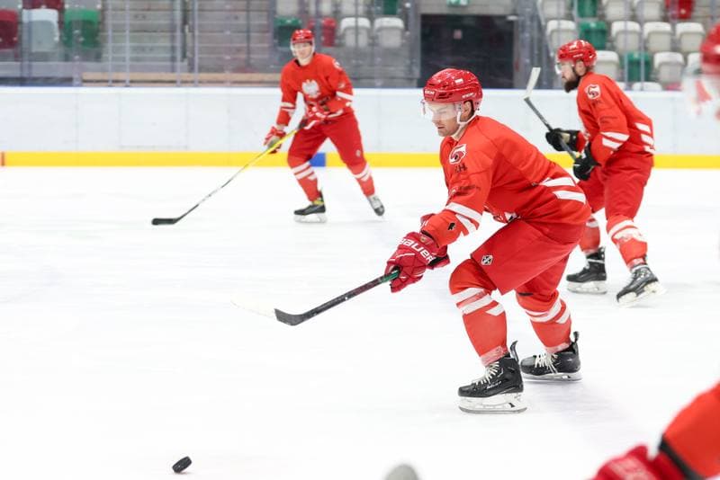 Ice Hockey. Poland national team. Training. 03.02.2024