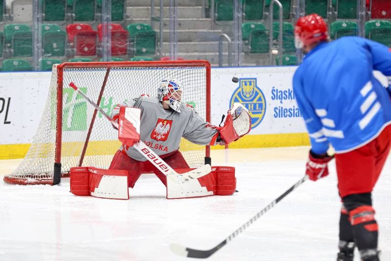 Ice Hockey. Poland national team. Training. 30.04.2024