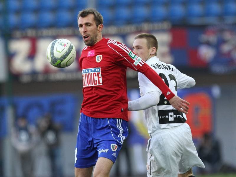 Football. T-Mobile Ekstraklasa. Piast Gliwice - Zaglebie Lubin. 02.03.2013