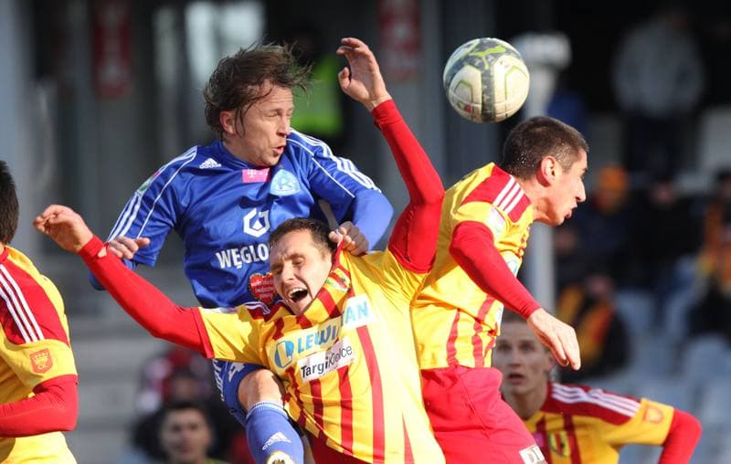 Football. T-mobile Ekstraklasa. Korona Kielce - Ruch Chorzow. 16.03.2013