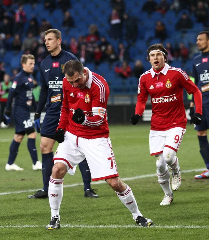 Football. T-mobile Ekstraklasa. Wisla Krakow - Pogon Szczecin. 17.03.2013