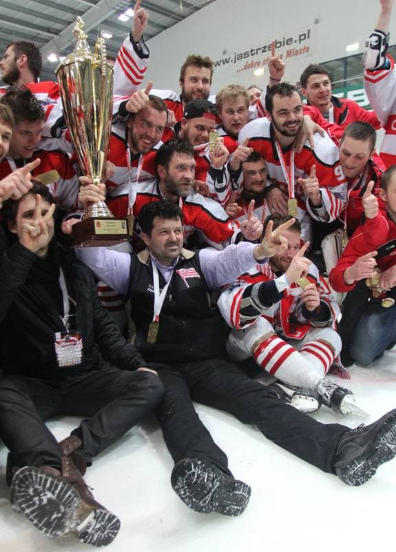 Ice Hockey. Polska Liga Hokejowa. JKH GKS Jastrzebie - Comarch Cracovia Krakow. 25.03.2013