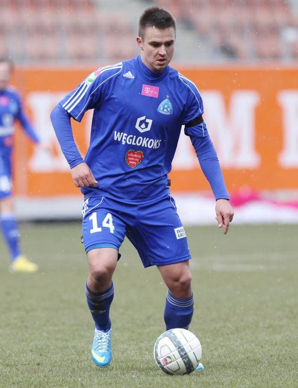 Football. T-mobile Ekstraklasa. Zaglebie Lubin - Ruch Chorzow. 01.04.2013