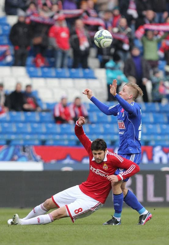 Football. T-mobile Ekstraklasa. Wisla Krakow - Piast Gliwice. 07.04.2013