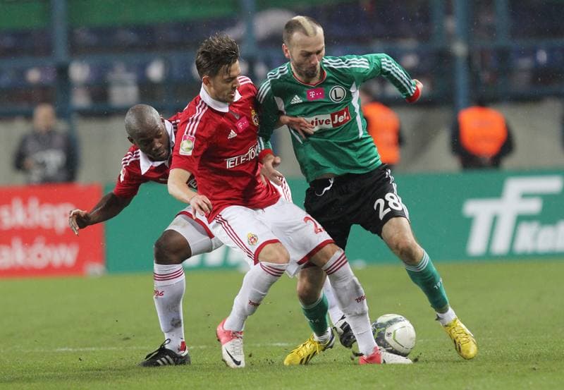 Football. T-Mobile Ekstraklasa. Wisla Krakow - Legia Warsaw. 13.04.2013