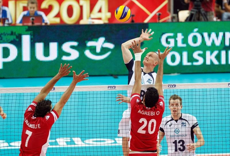 Volleyball. FIVB Men's World Championship. Tunisia - Finland. 07.09.2014