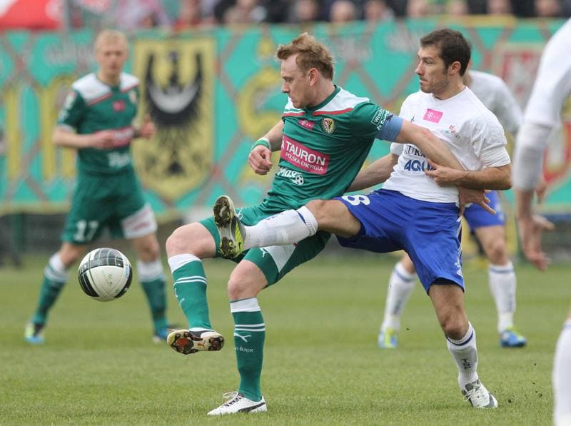 Football. T-Mobile Ekstraklasa. Podbeskidzie Bielsko-Biala - Slask Wroclaw. 14.04.2012