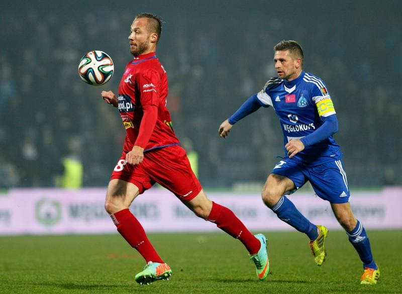 Football. T-Mobile Ekstraklasa. Ruch Chorzow - Podbeskidzie Bielsko Biala. 08.12.2014
