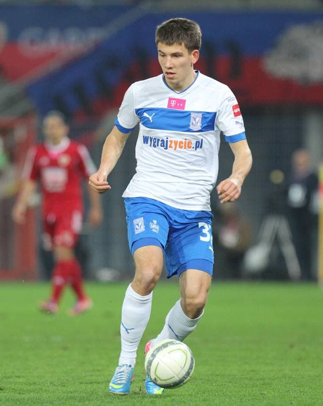 Football. T-Mobile Ekstraklasa. Piast Gliwice - Lech Poznan. 15.04.2013