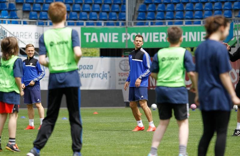 Football. Piast Gliwice. Press Conference. 27.05.2015