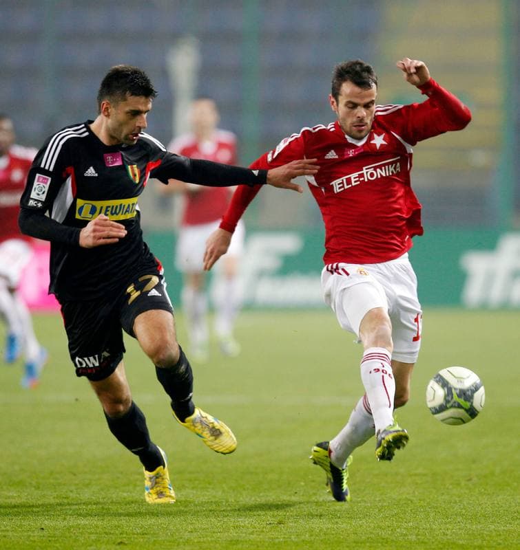 Football. T-Mobile Ekstraklasa. Wisla Krakow - Korona Kielce. 26.04.2015