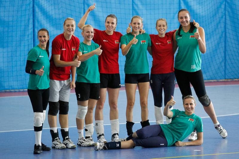 Volleyball. Belarus. Training. 01.09.2015