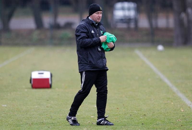Football. GKS Katowice. Training. 15.01.2015