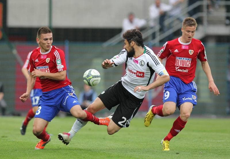 Football. T-Mobile Ekstraklasa. Piast Gliwice - Legia Warsaw. 27.04.2013