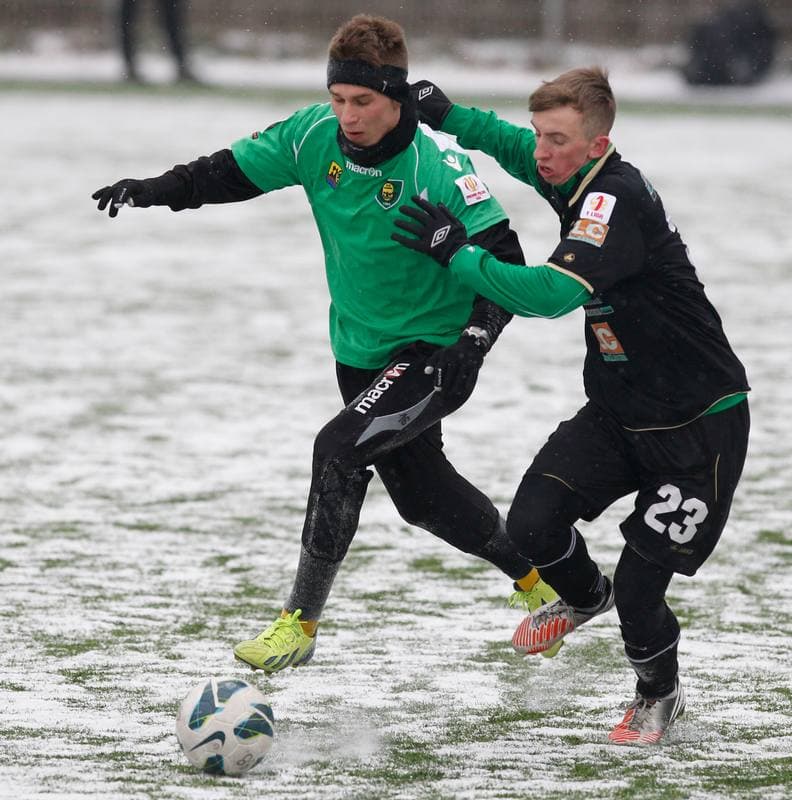 Football. Sparing. GKS Katowice - Gornik Leczna. 25.01.2014