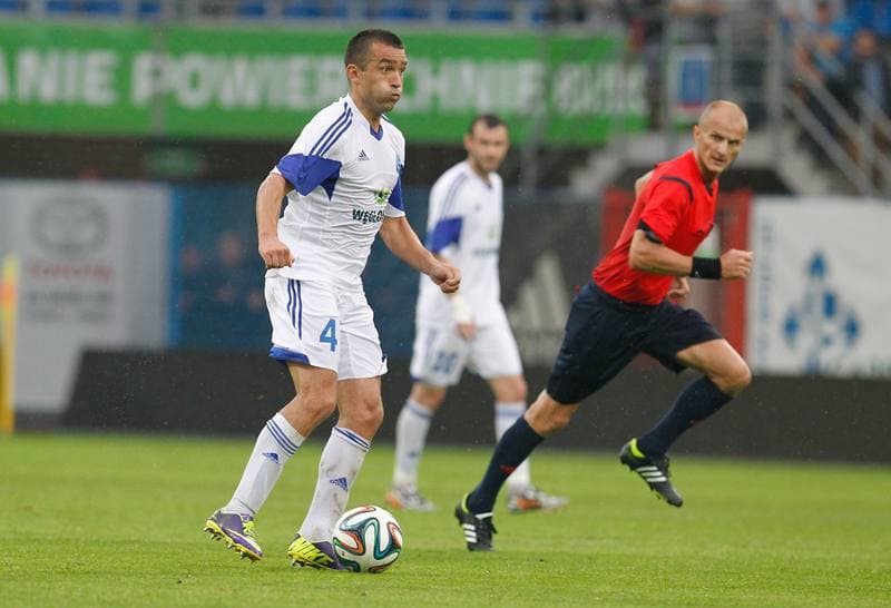 Football. UEFA Europa League. Ruch Chorzow - Esbjerg FB. 31.07.2014