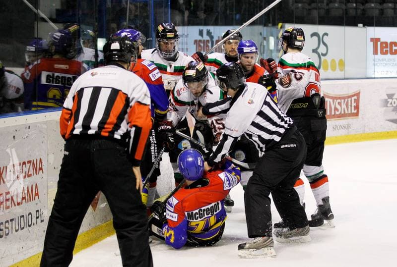 Ice Hockey. Polska Hokej Liga. GKS Tychy - Tatryski Podhale Nowy Targ. 29.02.2016